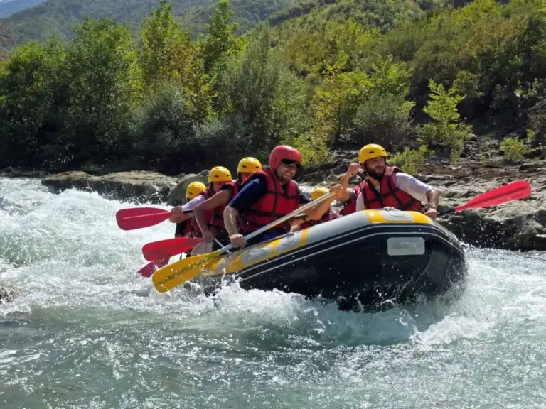 whitewater rafting experience in Albania river
