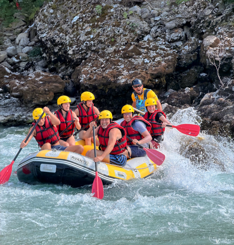 Rafting on the Vjosa River in Përmet, Albania