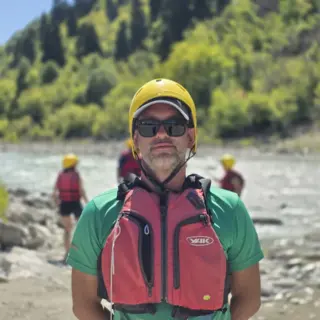 Ledjan, senior rafting guide at Rafting Vjosa Albania